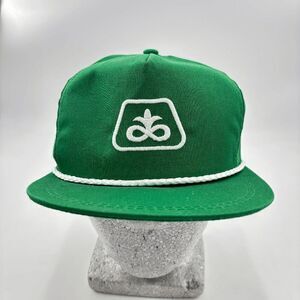 Vintage Pioneer Seed Hat Snapback Rope Cap Embroidered Green K Products USA